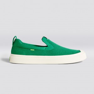 IBI Slip-On ανδρικα Cariuma Low Top Bamboo Weave Knit Vegan πρασινο | 1369NZGOR