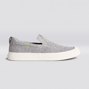 IBI Slip-On γυναικεια Cariuma Low Top Bamboo Weave Knit Vegan ανοιχτο γκρι | 4109VIRHG