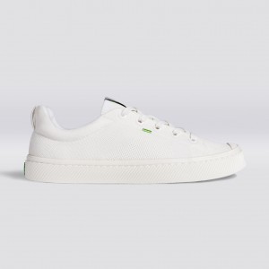 IBI ανδρικα Cariuma Low Top Bamboo Weave Knit Vegan Off-White | 5781QICWT