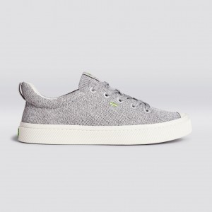 IBI ανδρικα Cariuma Low Top Bamboo Weave Knit Vegan ανοιχτο γκρι | 0236BOWSG