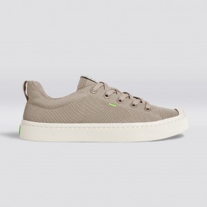 IBI γυναικεια Cariuma Low Top Bamboo Weave Knit Vegan Μπεζ | 6089OAHSF