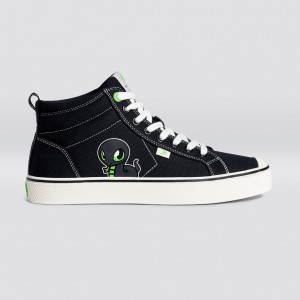 OCA HIGH γυναικεια Cariuma High Top Canvas Vegan μαυρα | 7150SRNGE