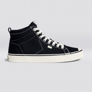 OCA HIGH γυναικεια Cariuma High Top Canvas Vegan ριγε μαυρα | 4325TOKCN