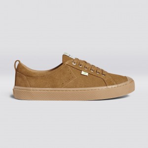 OCA LOW ανδρικα Cariuma Low Top Suede All Camel | 1389BTPNI