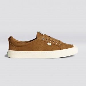 OCA LOW γυναικεια Cariuma Low Top Suede Camel | 6082ZAOQY