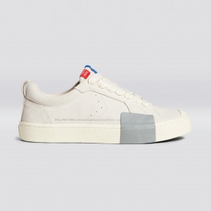 OCA LOW ανδρικα Cariuma Low Top Suede Off-White Vintage | 2134GSYOI