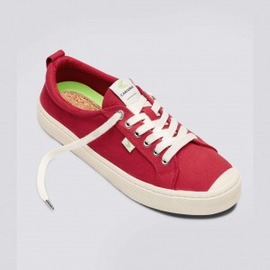 OCA LOW γυναικεια Cariuma Low Top καμβα Vegan κοκκινα | 3685AMTDU