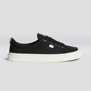 OCA LOW ανδρικα Cariuma Low Top καμβα Vegan μαυρα | 7930VXDIP