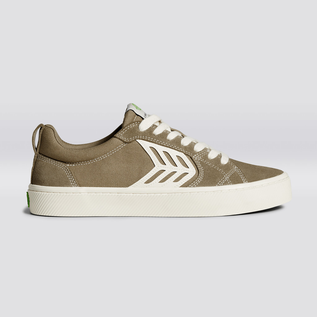 CATIBA PRO γυναικεια Cariuma Low Top Canvas Skate Sand Contrast / Ivory | 5869GLDHR