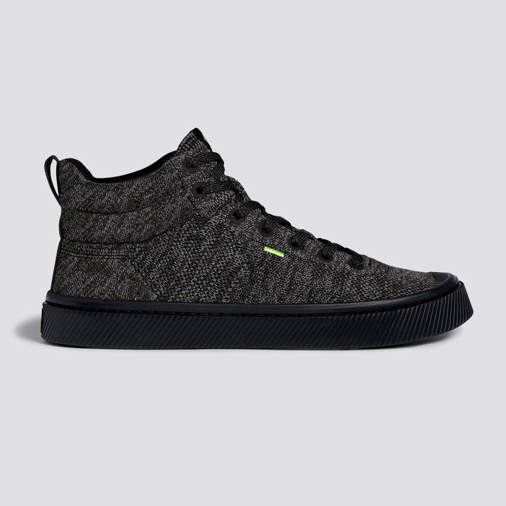 IBI HIGH γυναικεια Cariuma High Top Bamboo Weave Knit Vegan μαυρα | 0943MUNRS