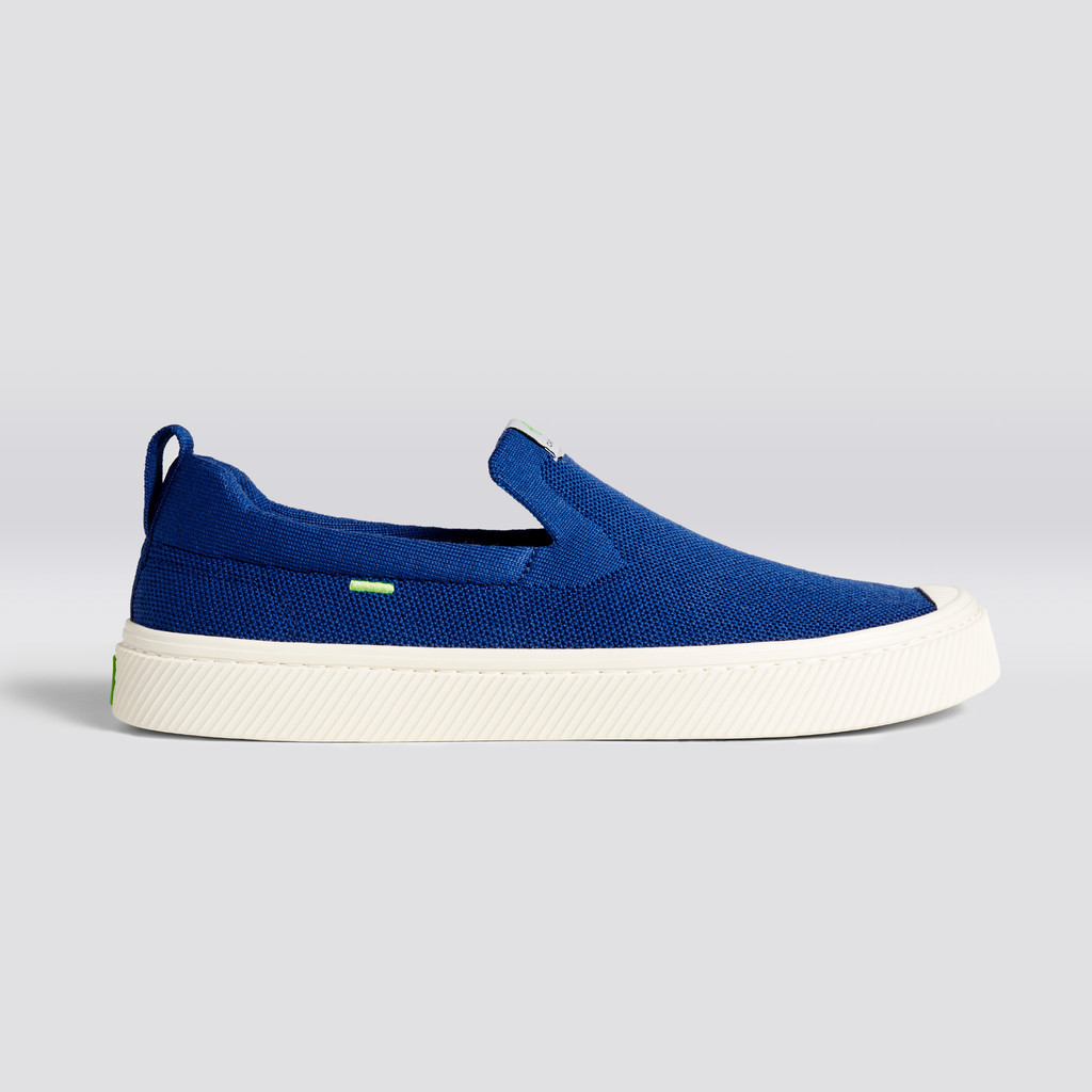 IBI Slip-On γυναικεια Cariuma Low Top Bamboo Weave Knit Vegan μπλε | 6807KFINQ