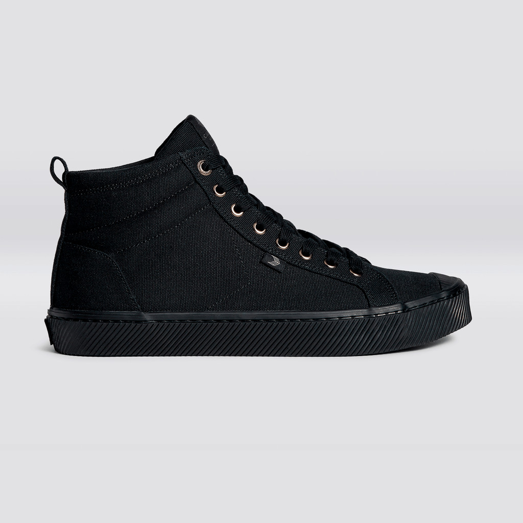 OCA HIGH γυναικεια Cariuma High Top Canvas Vegan μαυρα | 8709YCVKW