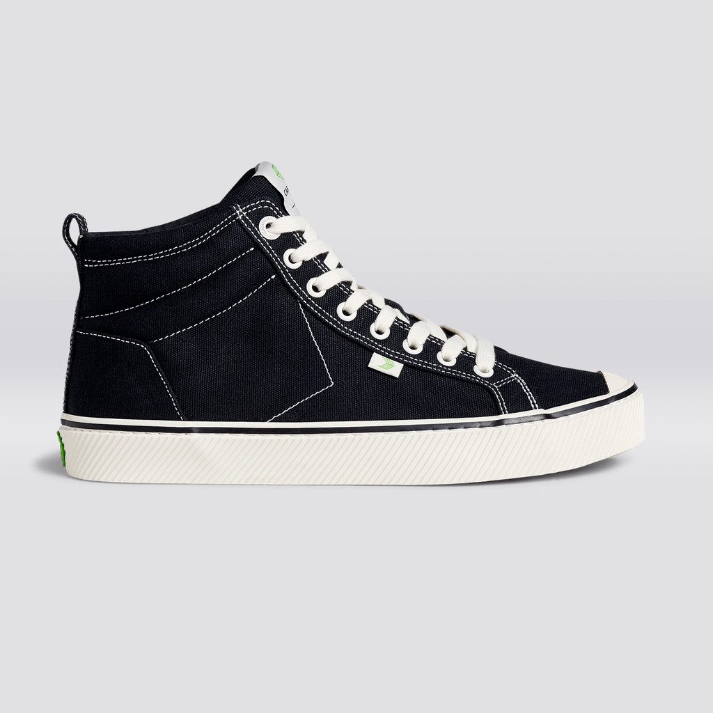 OCA HIGH ανδρικα Cariuma High Top Canvas Vegan ριγε μαυρα | 2560NGICE