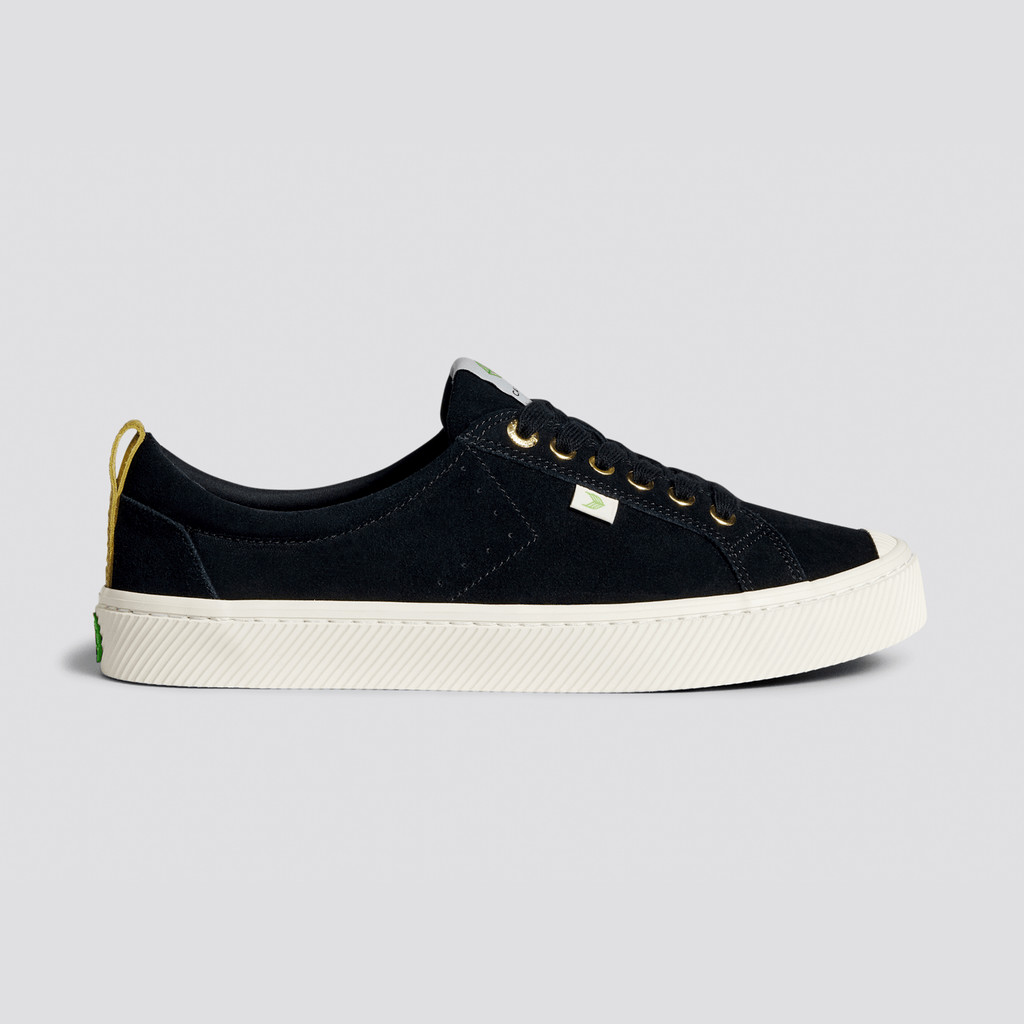 OCA LOW ανδρικα Cariuma Low Top Suede μαυρα | 9312VIAFT