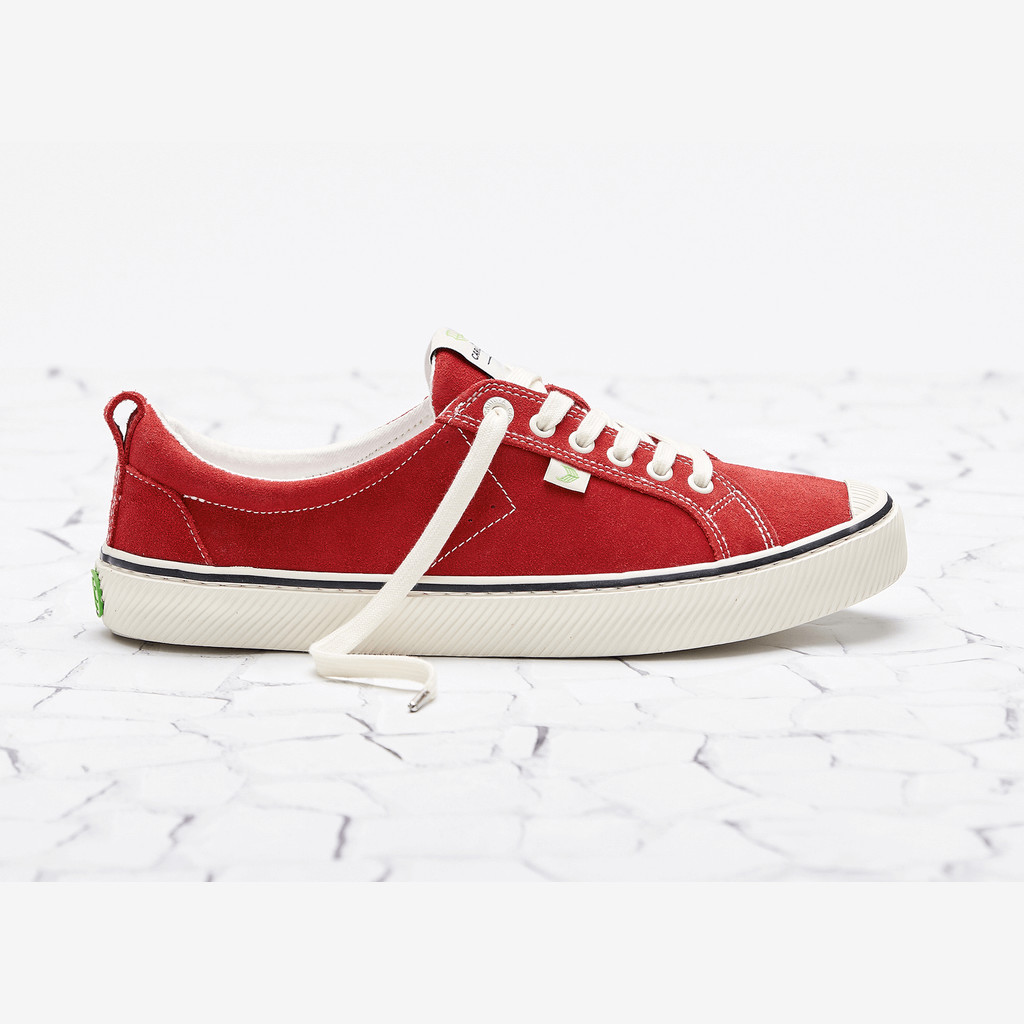 OCA LOW γυναικεια Cariuma Low Top Suede ριγε κοκκινα | 7609SFQIO